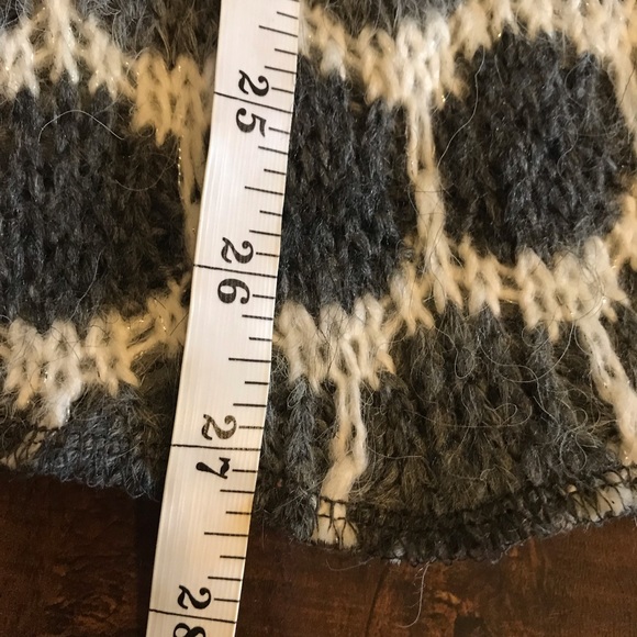 Vitrin Design Knit Gray White Midi Skirt size Small - Picture 6 of 8